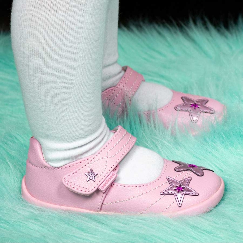 Pediped Baby Girl's Starlite Pink Mary Jane Size 5.5 MUST SELL!